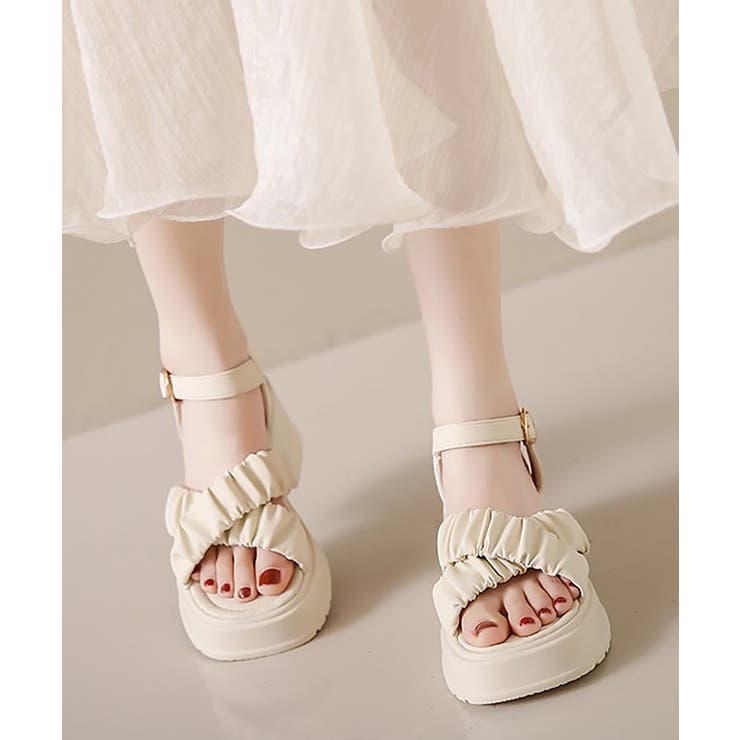 Miniministore 厚底サンダル 太ヒール クロスベルト 夏 シューズ・靴 shoplistselect-10000852 SHOPLIST サンプル画像3