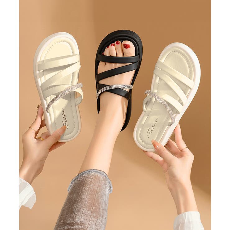 Miniministore ストラップサンダル ミュールサンダル 夏 シューズ・靴