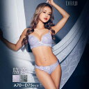 【8/11まで5%OFFクーポン】Dazzy 脇高ブラジャー ショーツ セット 補正下着 パピヨン チュール レース 脇高 ブラジャー & フルバック ショーツ インナー・下着