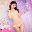 Dazzy ブラジャー ショーツ セット ノンワイヤー ガーリー プリーツ シフォン ラメ ブラジャー & フルバック ショーツ 下着 レディース セット インナー・下着