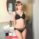 【8/11まで5%OFFクーポン】Dazzy 脇高ブラジャー ショーツ セット 補正下着 センシュアル シアー レーシィ 脇高 ブラジャー & バック透け フル...