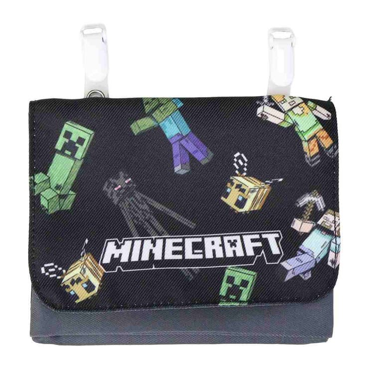 cinemacollection マインクラフト クリップポケット マルチポケットバッグ ブラック 新入学 Minecraft ニシオ 新学期準備雑貨 ゲームキャラクター グッズ バッグ・鞄