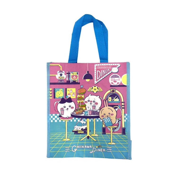 【10％OFFクーポン！3/26(木)1:59まで】cinemacollection ちいかわ 手提げかばん PPバッグ DINER ランチ サンスター文具 マチ付き 軽量 キャラクター グッズ バッグ・鞄