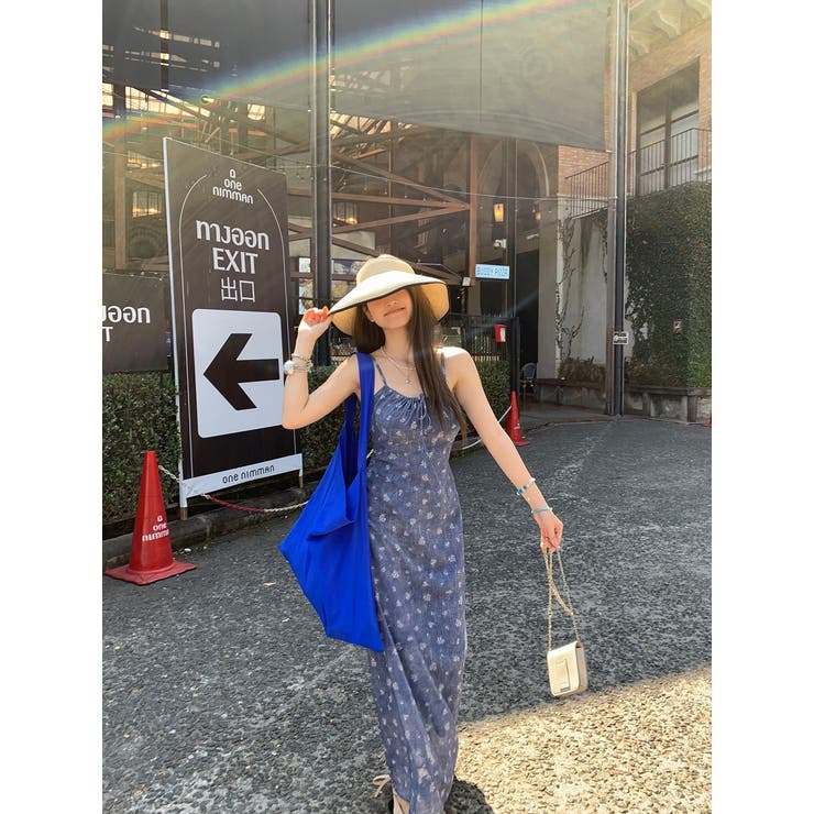 【10％OFFクーポン！3/26(木)1:59まで】Ulysses 花柄キャミワンピース ワンピース・ドレス