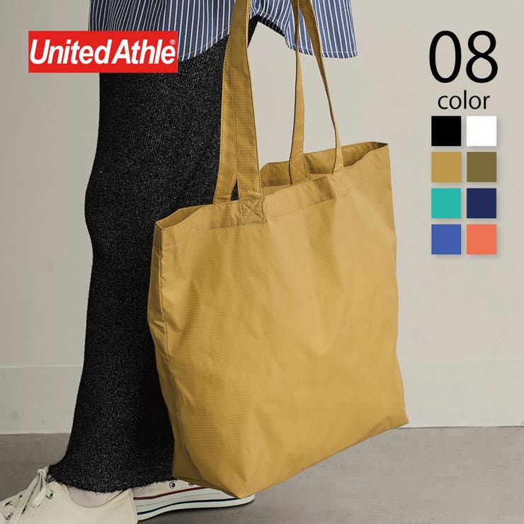 【10％OFFクーポン！3/26(木)1:59まで】SETUP7【WOMEN】 【United Athle】ライトナイロン リップストップ トートバッグ M 1422 バッグ・鞄