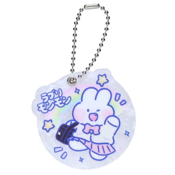 cinemacollection ラブリーモンモン 手鏡 アクリルミラーキーチェーン JK funbox キーホルダー 化粧直し スライド式 キャラクター グッズ 小物