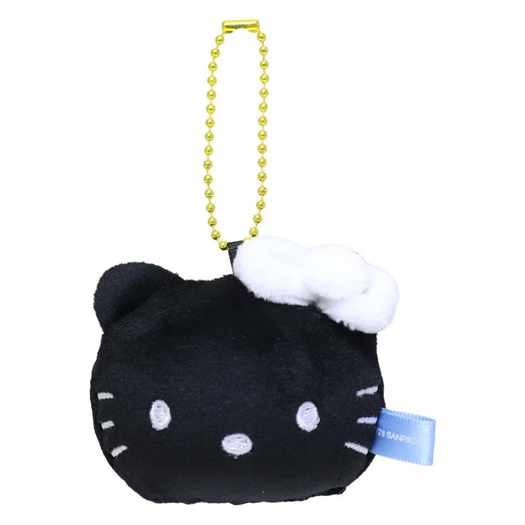 cinemacollection ハローキティ マスコット もちむにゅマスコット ブラック サンリオ ミニぬいぐるみ ボールチェーン キャラクター グッズ 小物