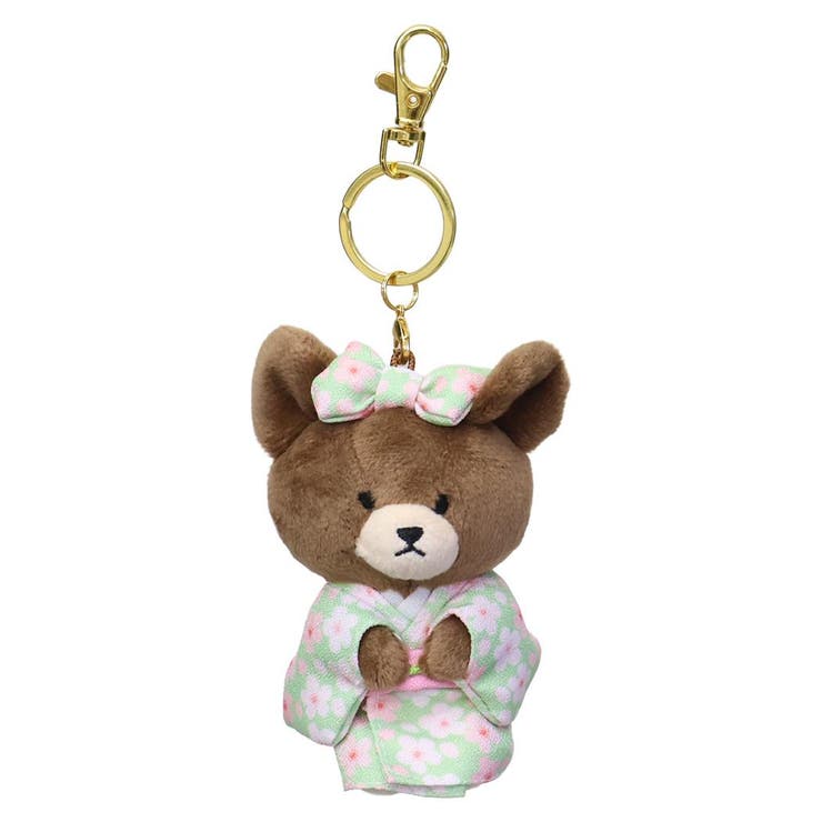 cinemacollection くまのがっこう マスコット チャームマスコット 抹茶着物 ナカジマ プレゼント ミニぬいぐるみ 絵本キャラクター グッズ 小物