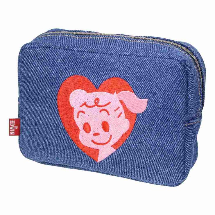 cinemacollection オサムグッズ コスメポーチ デニムポーチ EDWIN ジル Osamu Goods ナカジマ 化粧ポーチ 小物入れ キャラクター グッズ バッグ・鞄