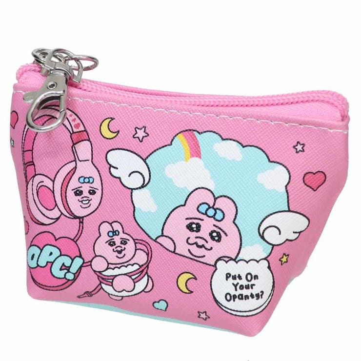 【10％OFFクーポン！3/26(木)1:59まで】cinemacollection おぱんちゅうさぎ ミニポーチ 三角ミニポーチ ポップス 小物入れ かわいい キャラクター グッズ バッグ・鞄