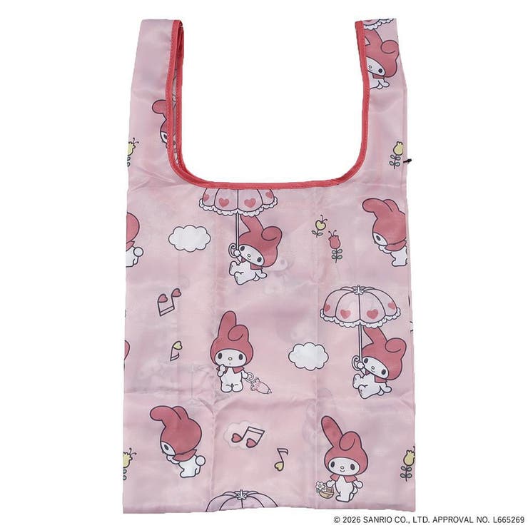 【10％OFFクーポン！3/26(木)1:59まで】cinemacollection マイメロディ エコバッグ ショッピングバッグS SANRIO CHARACTERS BASIC サンリオ エフエービージャパン お買い物かばん キャラクター グッズ バ