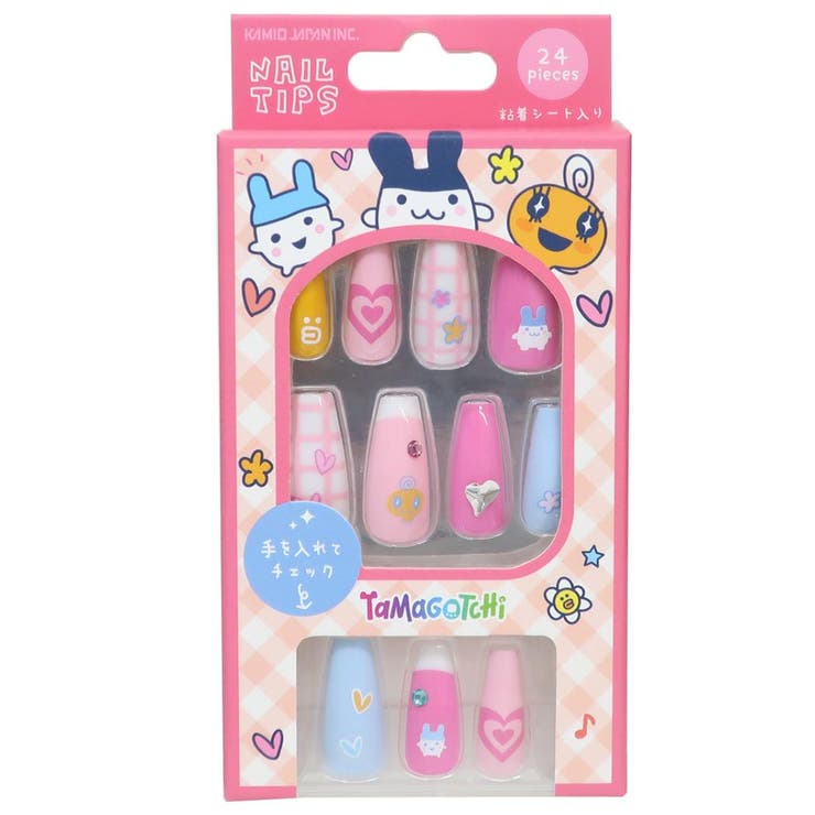 cinemacollection たまごっち コスメ雑貨 ネイルチップ ハート カミオジャパン ネイ ...