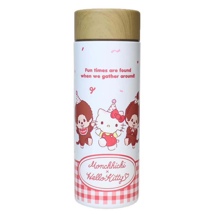cinemacollection モンチッチxサンリオキャラクター 保温保冷水筒 ステンレスボトル300ml パーティー サンリオ 東亜金属 マイボトル まほうびん キャラクター グッズ 食器・キッチン用品
