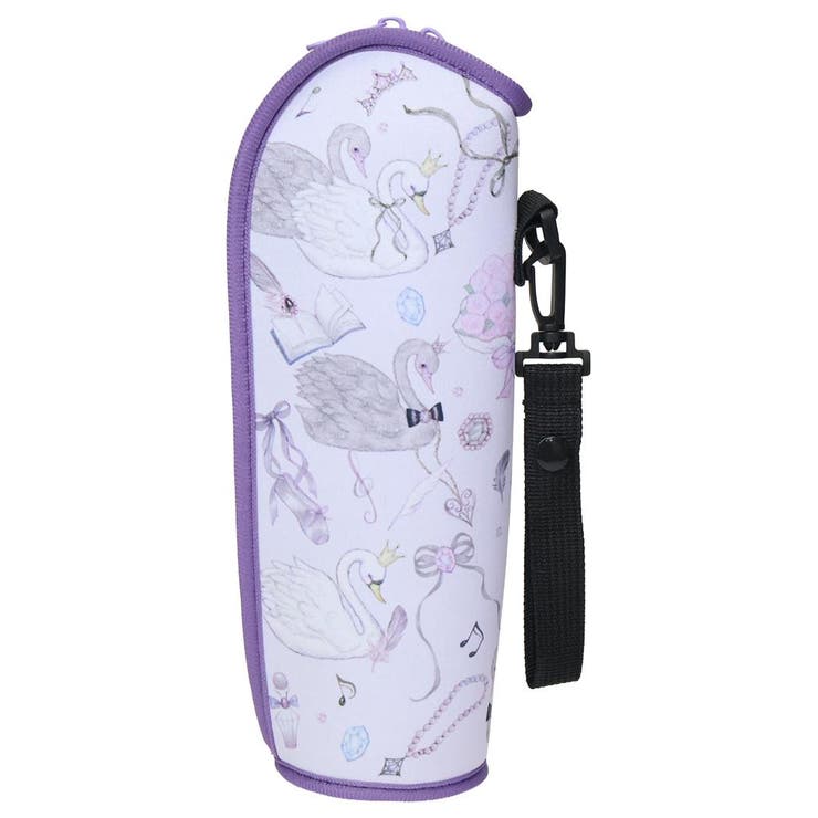 【10％OFFクーポン！3/26(木)1:59まで】cinemacollection たけいみき ペットボトルホルダー ソフトボトルケース 白鳥とブラックスワン 東亜金属 ペットボトルカバー ステンレスボトルカバー 500ml対応 ガーリーイラスト グッ