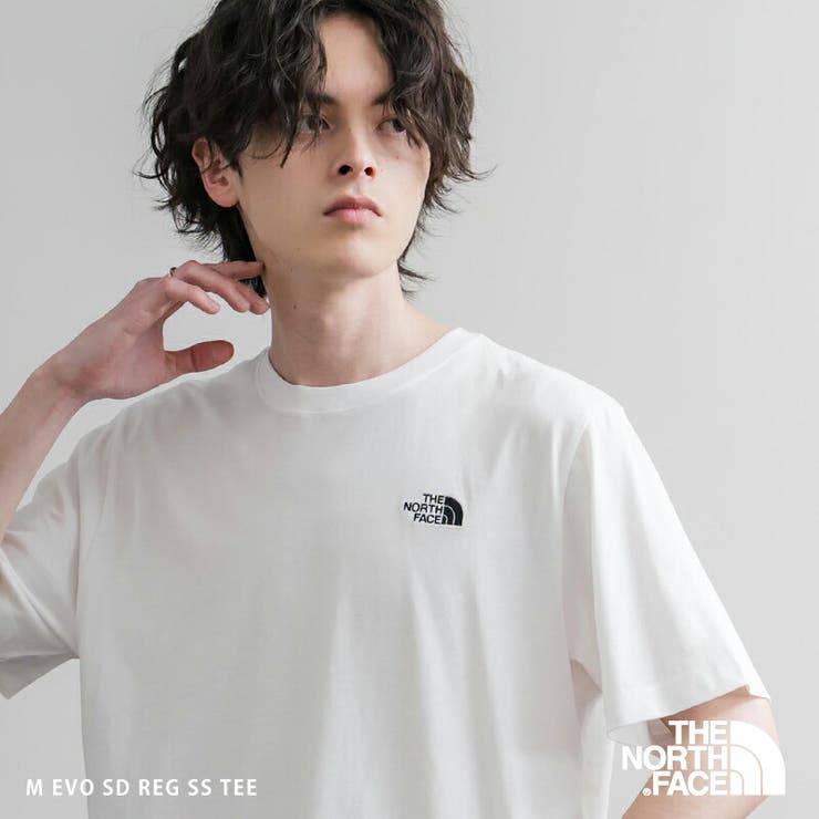 Rocky Monroe THENORTHFACE 半袖Tシャツ ロゴ刺繍 ザ・ノースフェイス メンズ レディース 韓国 カットソー M EVO SD REG SS TEE ワンポイント レギュラーフィット ルーズ リラックス ゆったり クルーネック