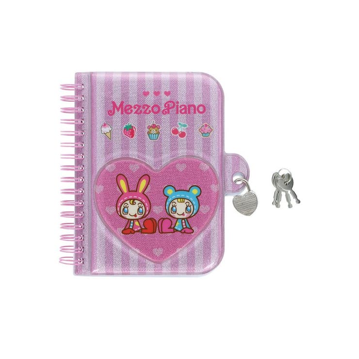 【10％OFFクーポン！3/26(木)1:59まで】cinemacollection メゾピアノ ジュニア リングノート 鍵付ノート ナルミヤ サンスター文具 メモ帳 キャラクター グッズ 文房具
