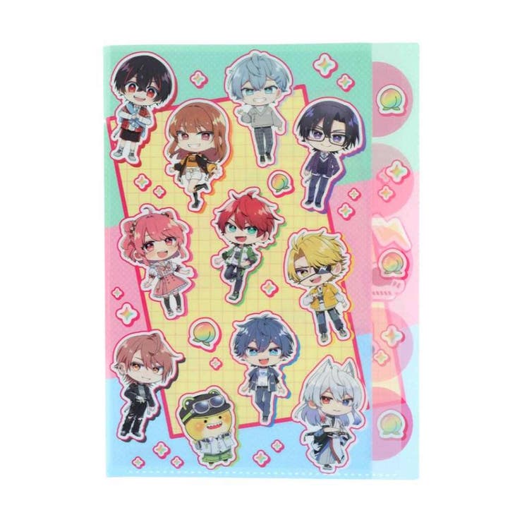 cinemacollection カラフルピーチ ポケットファイル ダイカットクリアファイル5P 5 ...