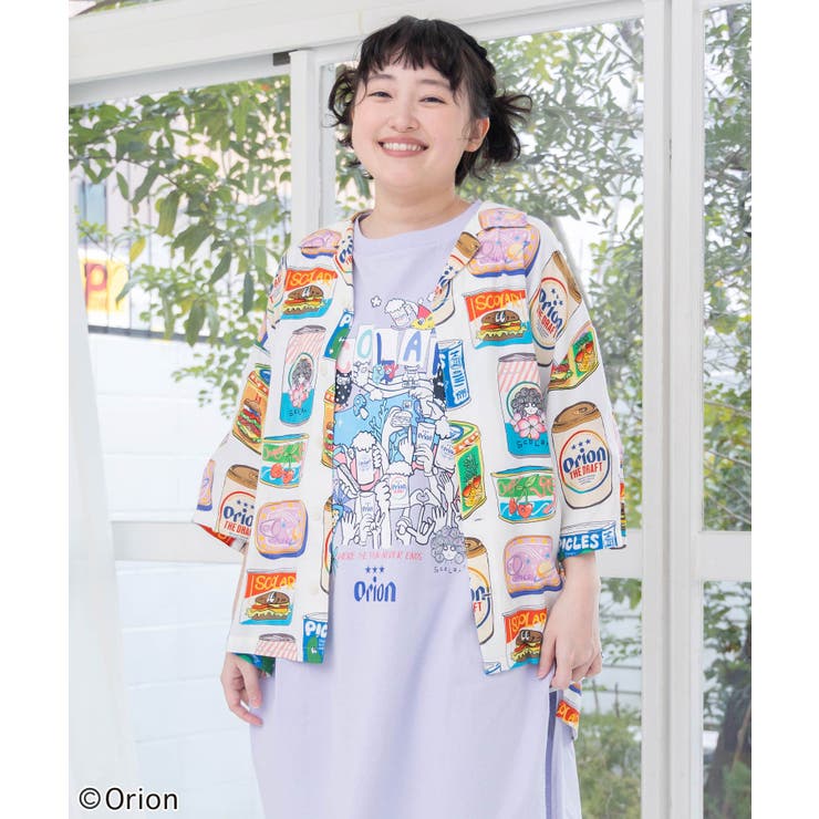 スカラー ScoLar 総柄 シアーシャツ ブラウス M ホワイト マルチカラー ScoLar - スカラー ScoLar 総柄 シアーシャツ ブラウス M ホワイト