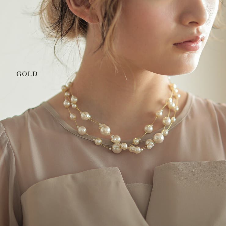 楽天市場】3連バロックパールネックレスの通販 淡水バロックパール3連