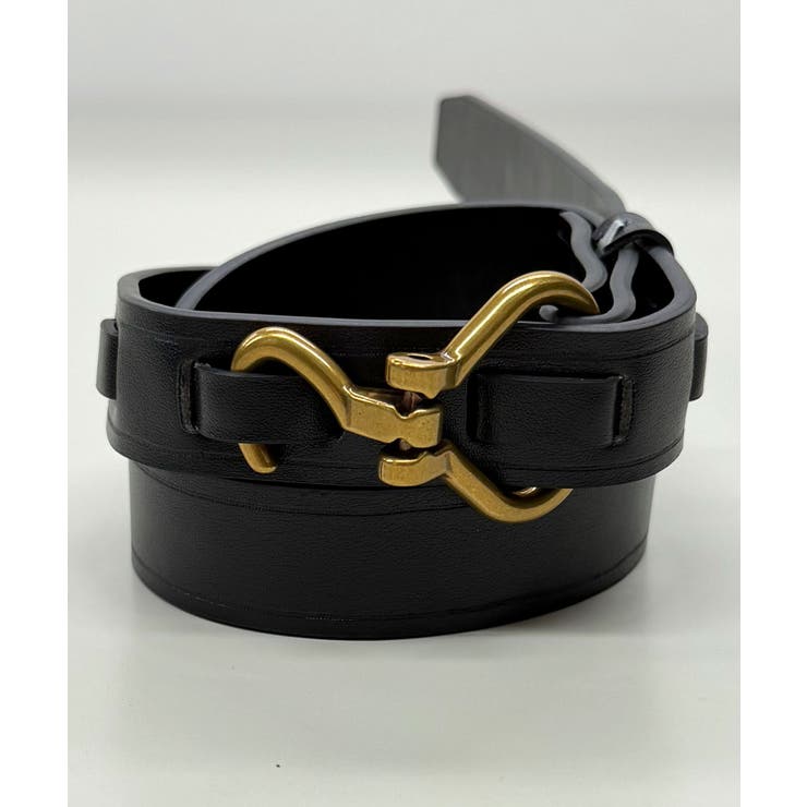 【10％OFFクーポン！3/26(木)1:59まで】GROOVY STORE フックバックル ベルト ゴールド カラー 小物