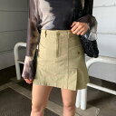 non-hedge ツイルプリーツミニスカート スカート
