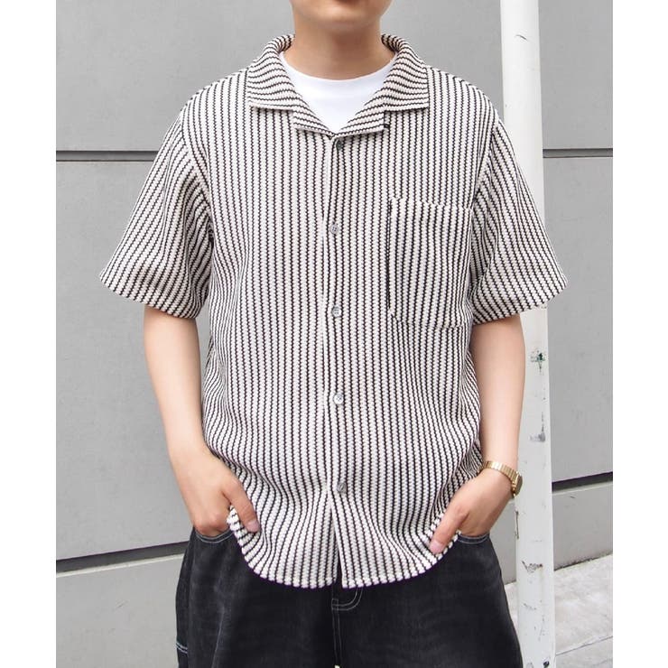 PAL GROUP OUTLET 【WHO'S WHO gallery】KOOKYNストライプニットシャツ トップス