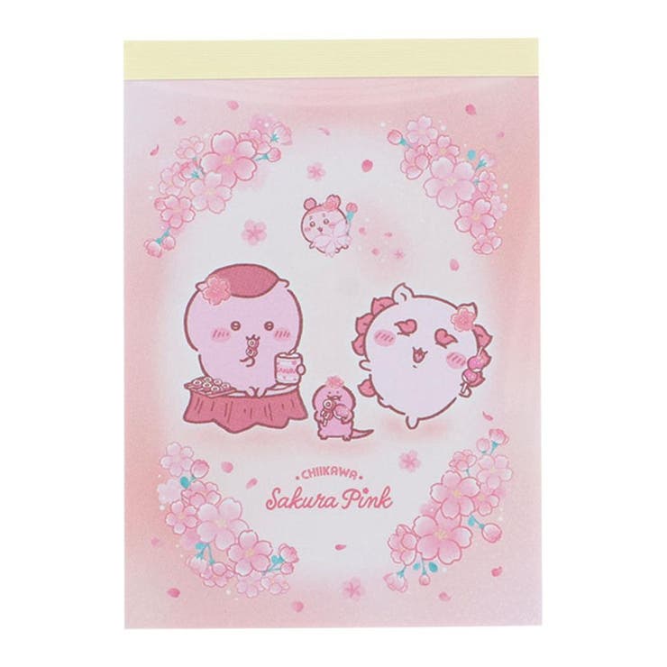 cinemacollection ちいかわ メモ帳 メモミニ Sakura Pink サクラ くりまんじゅう＆シーサー サンスター文具 新学期準備文具 キャラクター グッズ その他