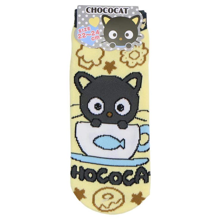 cinemacollection チョコキャット 女性用靴下 ジャガードソックス スイーツ ジェイズプランニング レディースソックス キャラクター グッズ インナー・下着