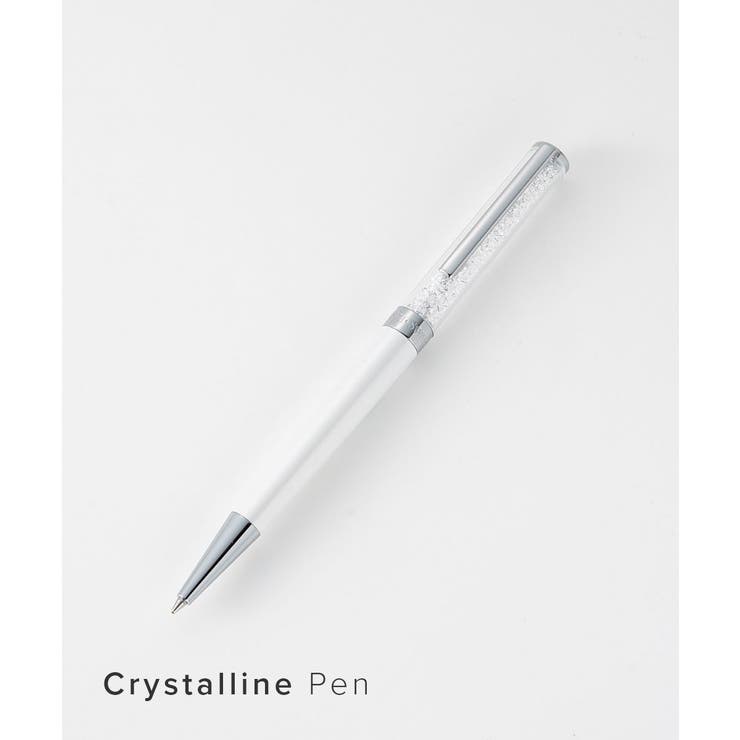U-STREAM スワロフスキー swarovski 5224392 ボールペン Crystalline メンズ レディース クリスタルライン ホワイト ツイスト式 ホワイトラッカー クローム プレーティング 文房具 プレゼント ギフト ホワイト 文房具