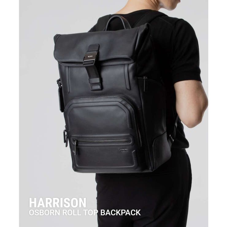【10％OFFクーポン！10/27(火)9:59まで】U-STREAM トゥミ TUMI Harrison ハリソン OSBORN ROLL TOP BACKPACK オズボーン ロール トップ バックパック 06302021DBM 154151 リュッ