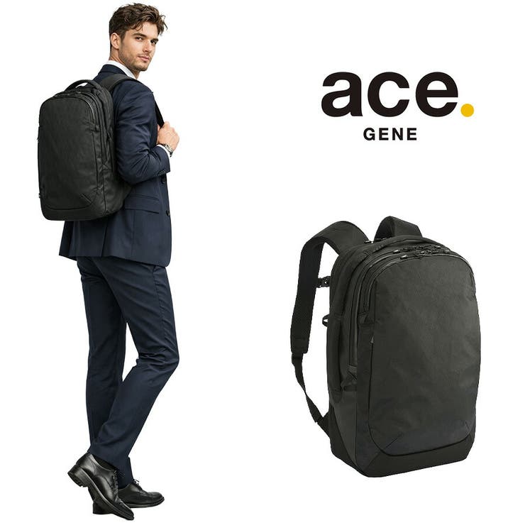 Tasche Jack ace.GENE リュック 大容量 ラグレンティスX ビジネスリュック 19-24L 通勤 ビジネス 普段使い 男女兼用 メンズ レディース ギフト プレゼント ブラック 200