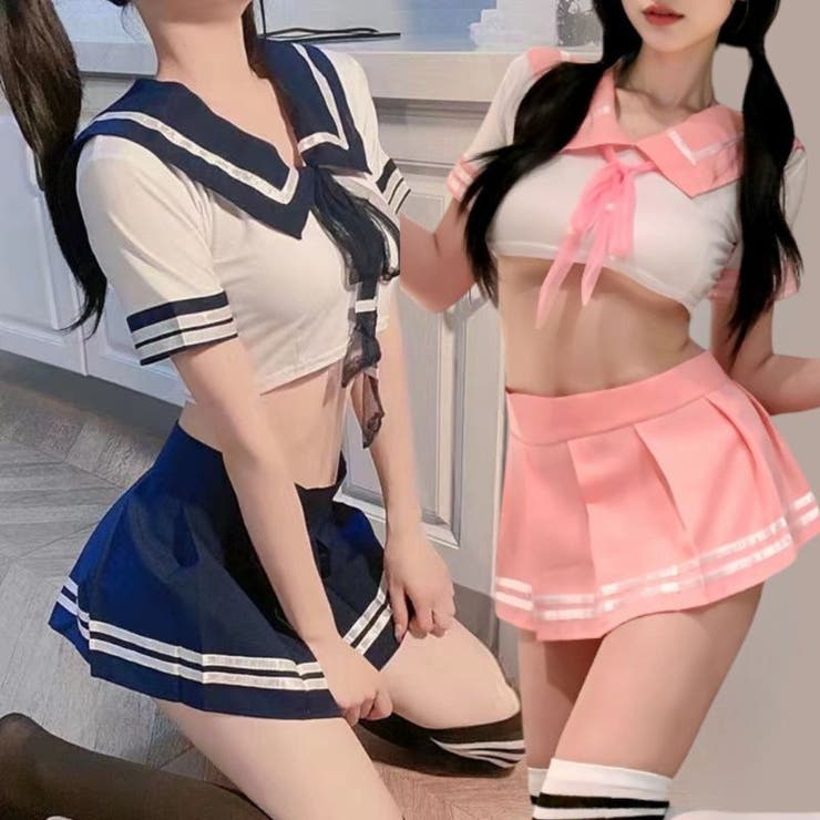 【10％OFFクーポン！3/26(木)1:59まで】Anna Mu JAPAN セーラー服 コスプレ 制服 女子高生 女子校生 学生 ミニスカート リボン コスチューム コスプレ衣装 大人 コス こすぷれ 衣装 文化祭 学園祭レディース 可愛い仮装 コス