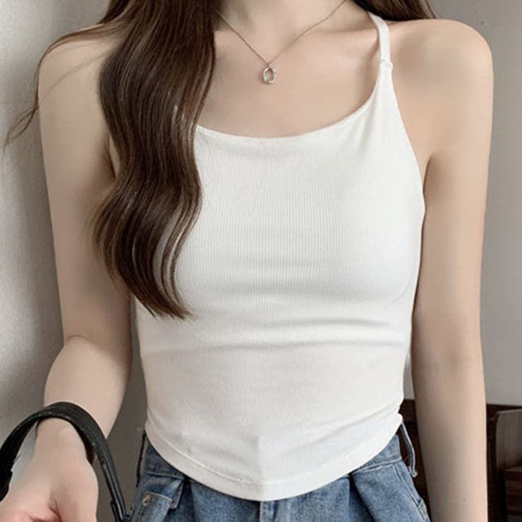 【10％OFFクーポン！5/7(木)9:59まで】レースレディース ソリッドカラー バック オープン ストラップ ブラトップ 女性 レディース インナー 下着 肌着 タンクトップ キャミソール ブラジャー ノースリーブ 単色 無地 シンプル ミニマル