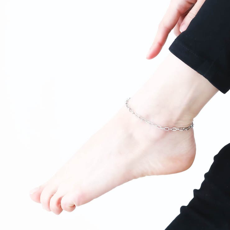 アクセサリーショップPIENA アンクレット ブレスレット レディース サージカルステンレス製 アズキ チェーン 繊細 金属アレルギー対応 お肌に優しい 重ねづけ 2way 華奢 可愛い 綺麗 おしゃれ