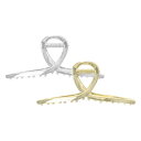 【8/11まで5%OFFクーポン】アクセサリーショップPIENA バンスクリップ レディース メタリック シンプル 幅11cm 大きい シンプル 幅広 金属 ワ...