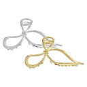 【10%OFFクーポン 9/9 23:59まで】アクセサリーショップPIENA ヘアバンス レディース リボンモチーフ シルバー ゴールド 大きい 幅11.5cm ワンタッチ 金属 メタリック アップスタイル まとめ髪 豪華 可愛い ヘアアクセサリー