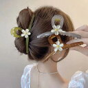 【5/16 1:59まで 5%OFFクーポン】アクセサリーショップPIENA ヘアクリップ レディース 春夏秋 大きめ フラワーモチーフ バンスクリップ 髪留め...