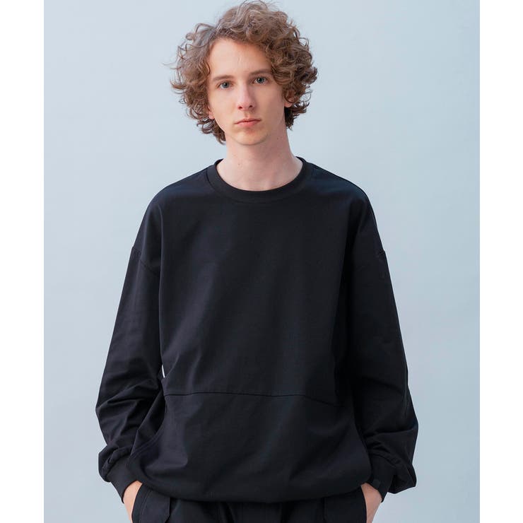 SHIFFON +phenix プラスフェニックス DRAWSTRING LONG SLEEVE TEE ドローストリングロングスリーブTシャツ メンズ おしゃれ かっこいい ブランド アウトドア レジャー スポーツウェア トップス
