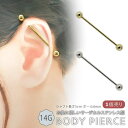 【5/16 1:59まで 5%OFFクーポン】アクセサリーショップPIENA ボディピアス レディース メンズ サージカルステンレス インダストリアル 14G ...