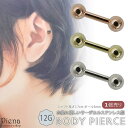 【5/16 1:59まで 5%OFFクーポン】アクセサリーショップPIENA ボディピアス レディース メンズ サージカルステンレス製 12G ストレートバーベ...