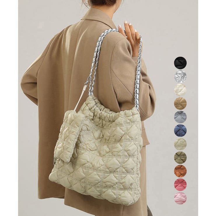 Miniministore キルトチェーンバッグポーチ付トートバッグ バッグ・鞄