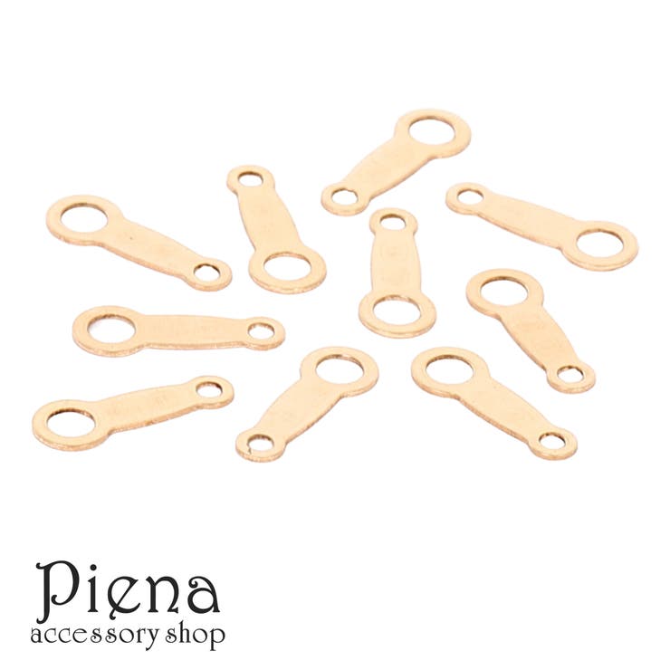 【10%OFFクーポン!11/27(木)1:59まで】アクセサリーショップPIENA プレート レディース メンズ 14KGF ゴールドフィルド 10個 手作り...