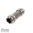 【4/27 9:59まで 10%OFFクーポン】アクセサリーショップPIENA 革紐エンドパーツ レディース メンズ シルバー925製 パーツ 1個売り ビーズ...