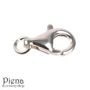 アクセサリーショップPIENA カニカン レディース メンズ シルバー925製 パーツ 1個売り Lサイズ 13mm シルバー フック 留め具 金具 クラフト 手芸 DIY 手作り アクセサリー