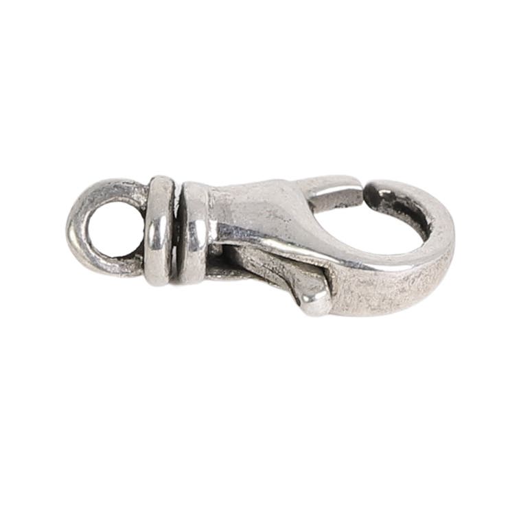 SHOPLISTのアクセサリーショップPIENA ナスカン 12ミリ シルバー925 フック 1個売り 全長約1.2cm パーツ カニカン 金具 留め具 接続金具 シルバー キーホルダー バッグチャーム クラフト 手芸 DIY 手作り アクセサリー｜アングル2