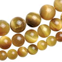 【10%OFFクーポン!11/27(木)1:59まで】アクセサリーショップPIENA 丸玉1連 メンズ レディース 春夏秋冬 様々な大きさの石 タイガーアイ ア...