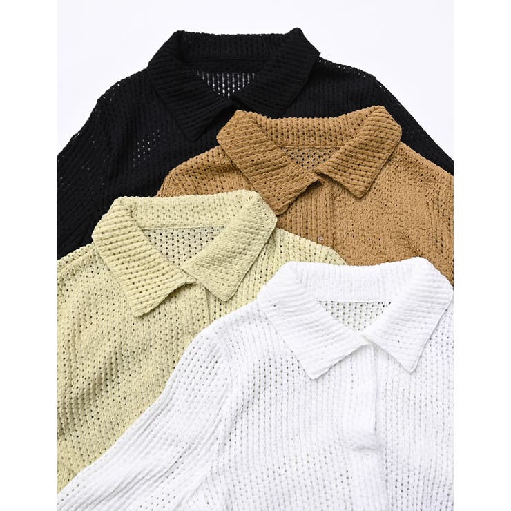 Re:EDIT カットソーレースカーディガン トップス shoplistselect-10503094 SHOPLIST サンプル画像2