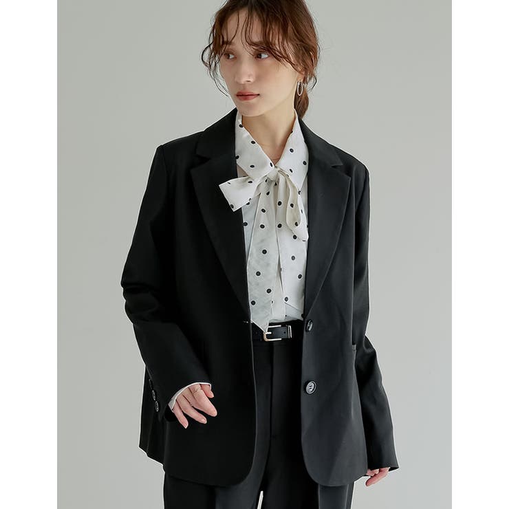 Re:EDIT ストレッチミックスツイルシングルテーラードジャケット アウター(コート・ジャケットなど) shoplistselect-10503108 SHOPLIST サンプル画像3