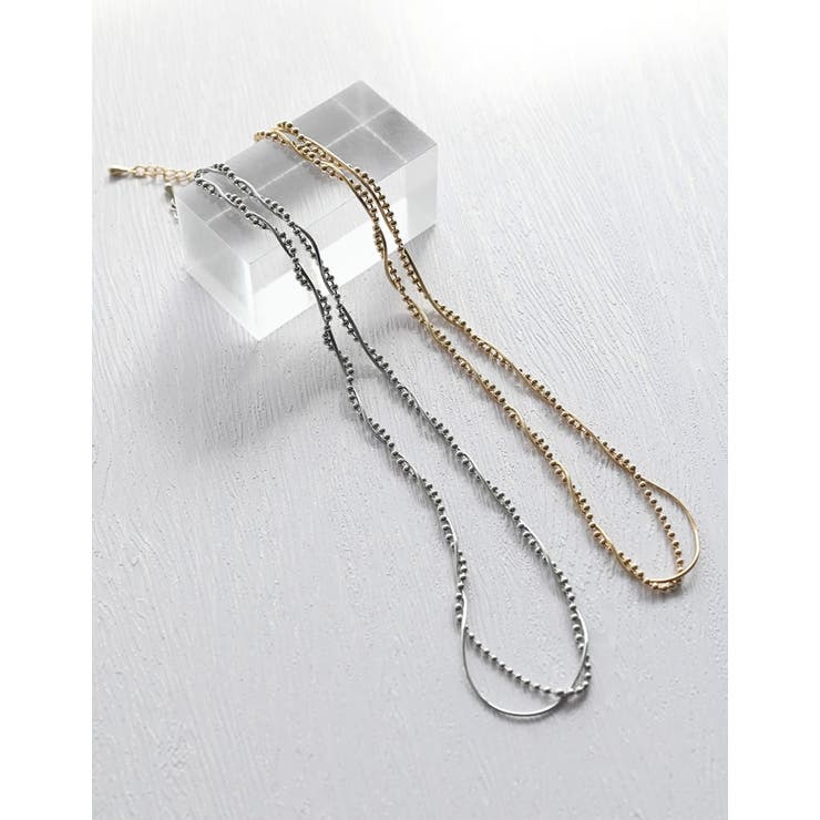 Re:EDIT ボール×スネークチェーンコンビネックレス アクセサリー shoplistselect-10503115 SHOPLIST サンプル画像2
