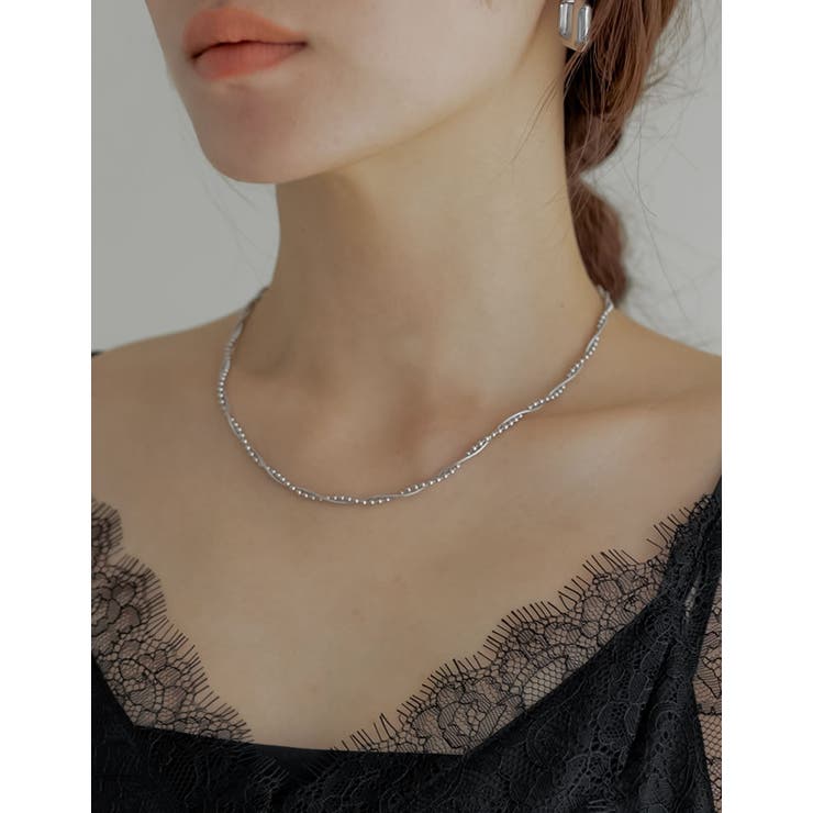 Re:EDIT ボール×スネークチェーンコンビネックレス アクセサリー shoplistselect-10503115 SHOPLIST サンプル画像3